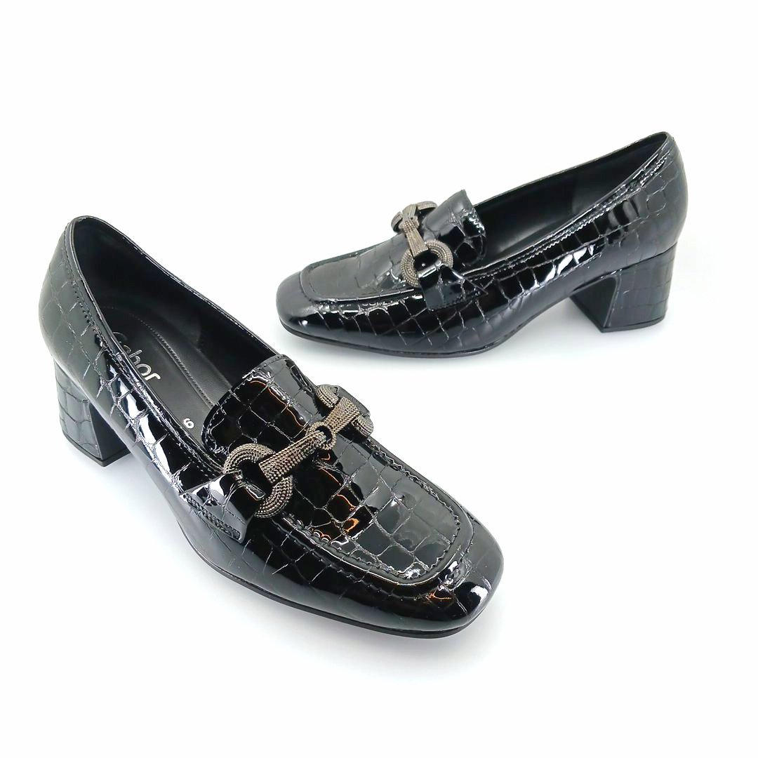 Gabor 34.170.27 γυναικεία loafers (μαύρο)