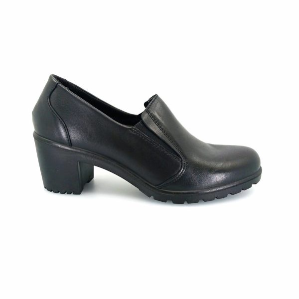 IMAC 455400 (μαύρο) chunky heel slip-on