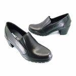 IMAC 455400 (μαύρο) chunky heel slip-on