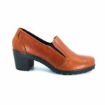 IMAC 455400 (κονιάκ) chunky heel slip-on