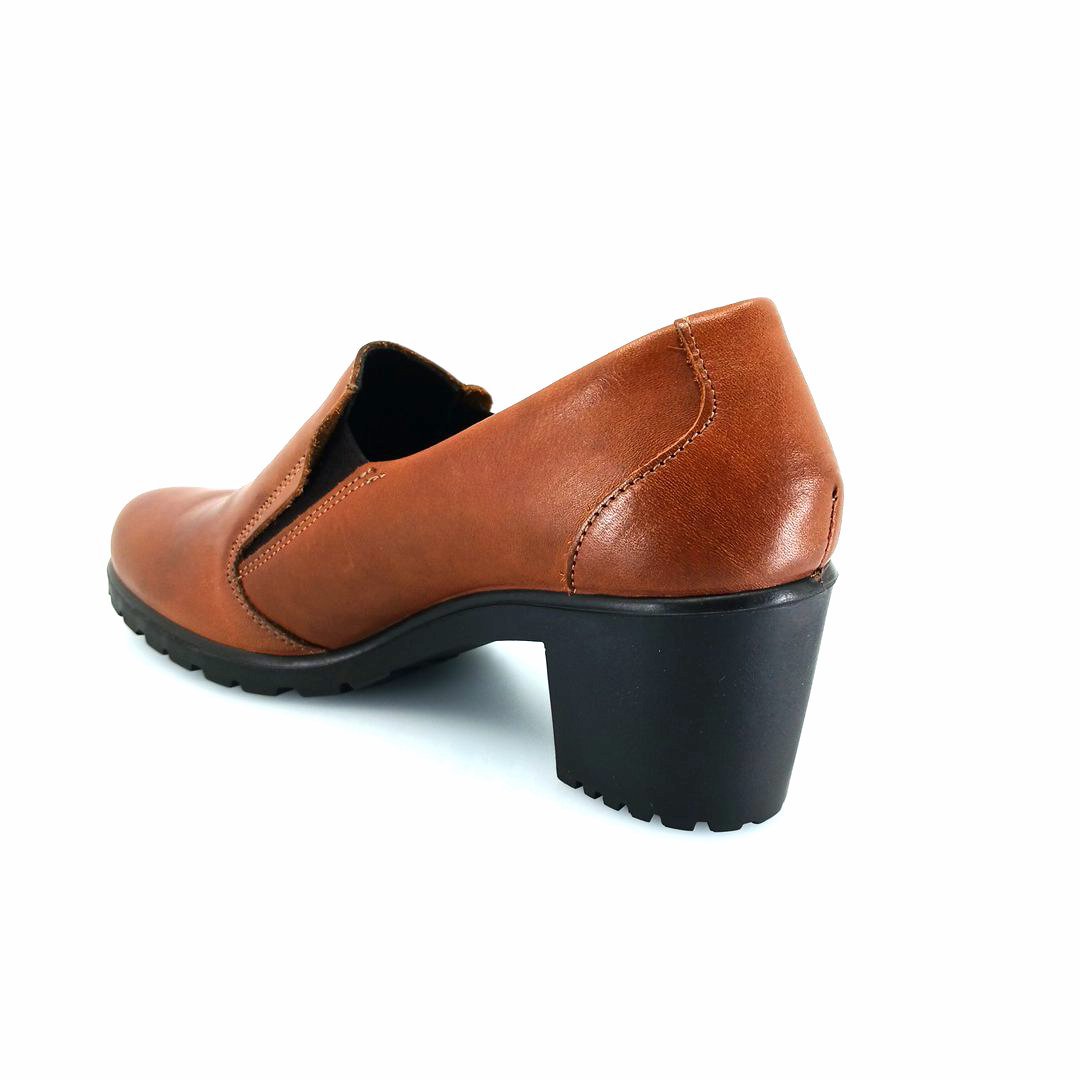 IMAC 455400 (κονιάκ) chunky heel slip-on