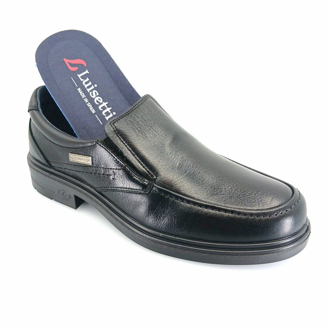 Luisetti 33600 (μαύρο) ανδρικά slip-on