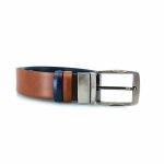 A&P Belts ανδρικές ζώνες διπλής όψης (μπλε - ταμπα) 6.22.300