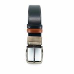 A&P Belts ανδρικές ζώνες διπλής όψης (μαύρο - μελλί) 1.22.300