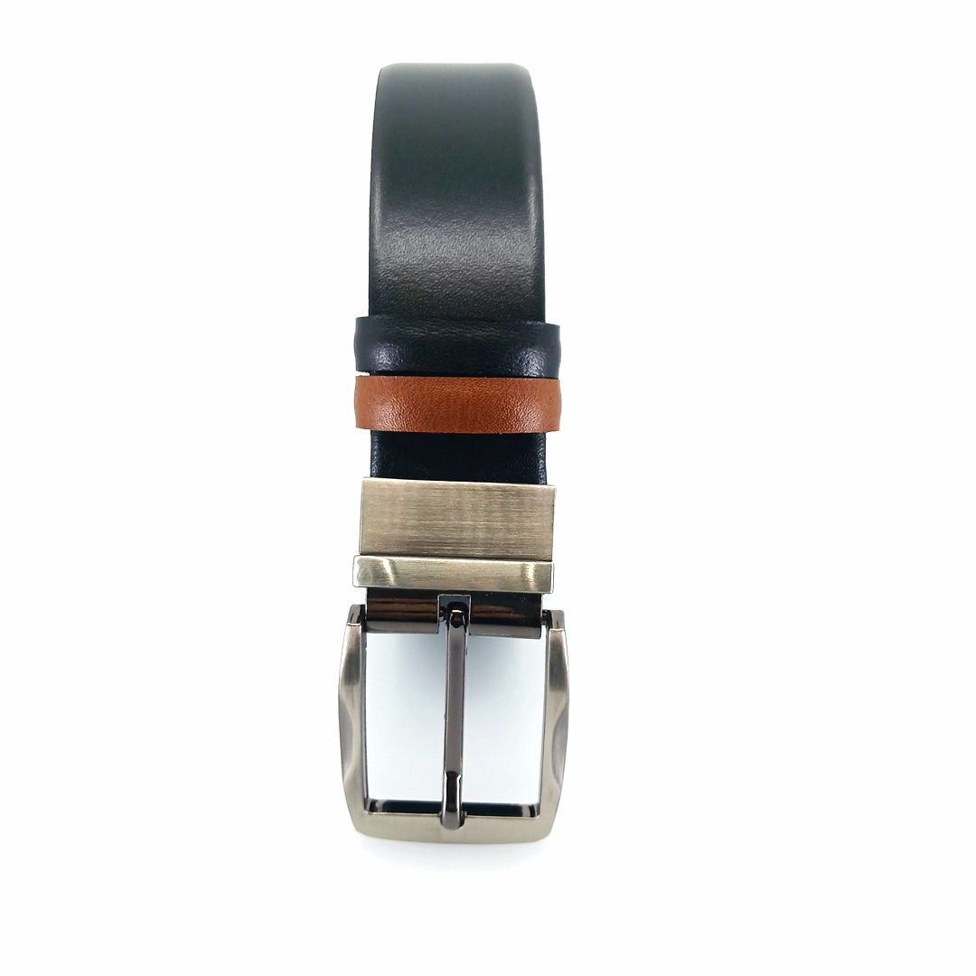 A&P Belts ανδρικές ζώνες διπλής όψης (μαύρο - μελλί) 1.22.300