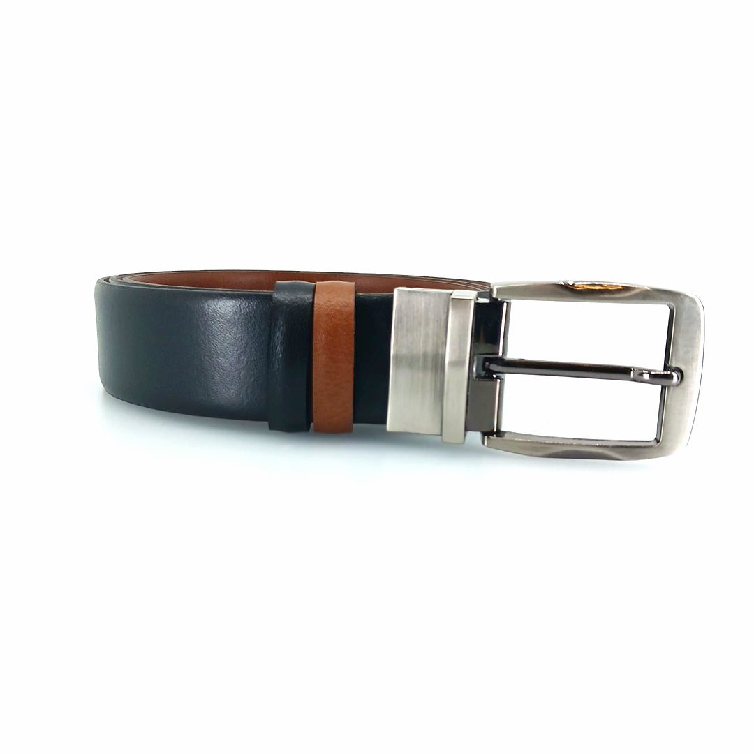 A&P Belts ανδρικές ζώνες διπλής όψης (μαύρο - μελλί) 1.22.300