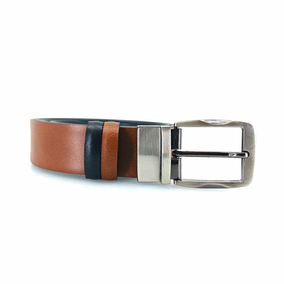 A&P Belts ανδρικές ζώνες διπλής όψης (μαύρο - μελλί) 1.22.300