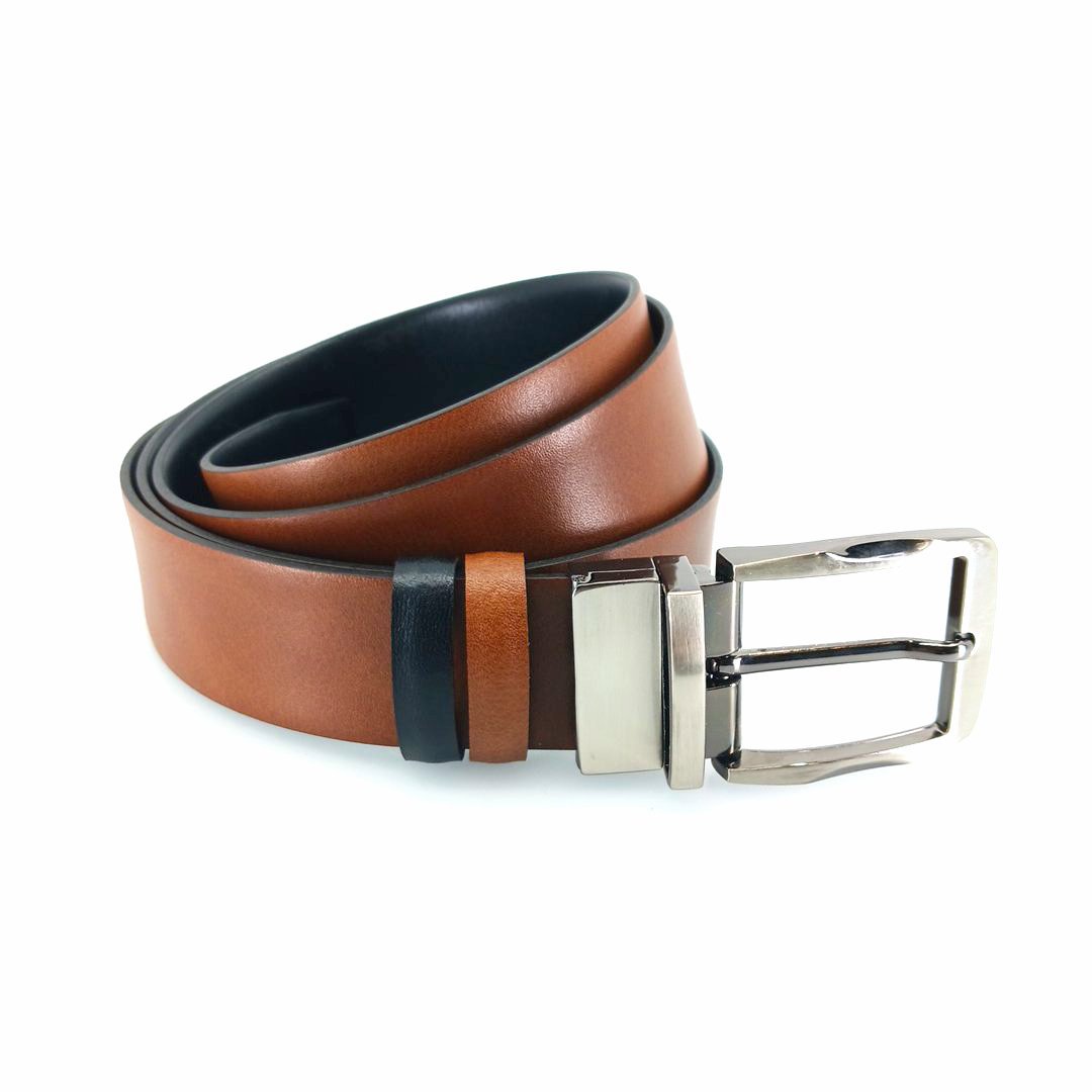 A&P Belts ανδρικές ζώνες διπλής όψης (μαύρο - μελλί) 1.22.300