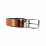 A&P Belts ανδρικές ζώνες διπλής όψης (μαύρο - ταμπα) 18.36.300