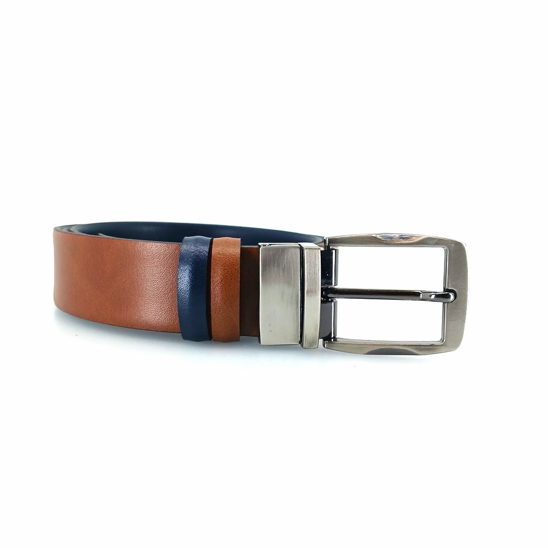 A&P Belts ανδρικές ζώνες διπλής όψης (μπλε - ταμπα) 6.22.300