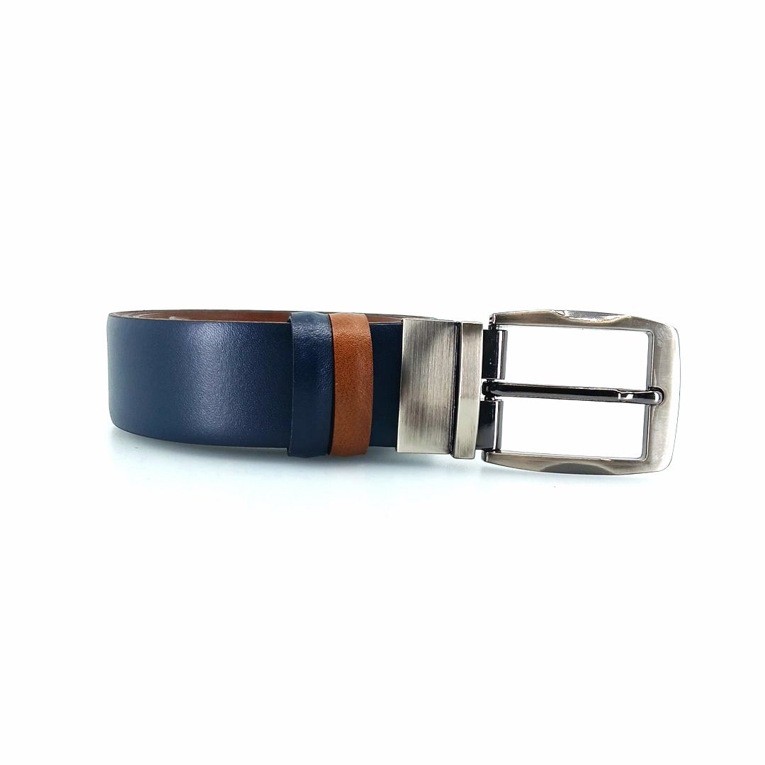 A&P Belts ανδρικές ζώνες διπλής όψης (μπλε - ταμπα) 6.22.300