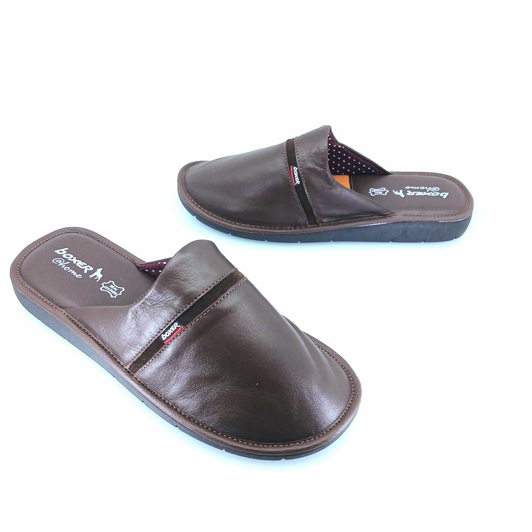Boxer 18044 (καφέ) ανδρικές παντόφλες