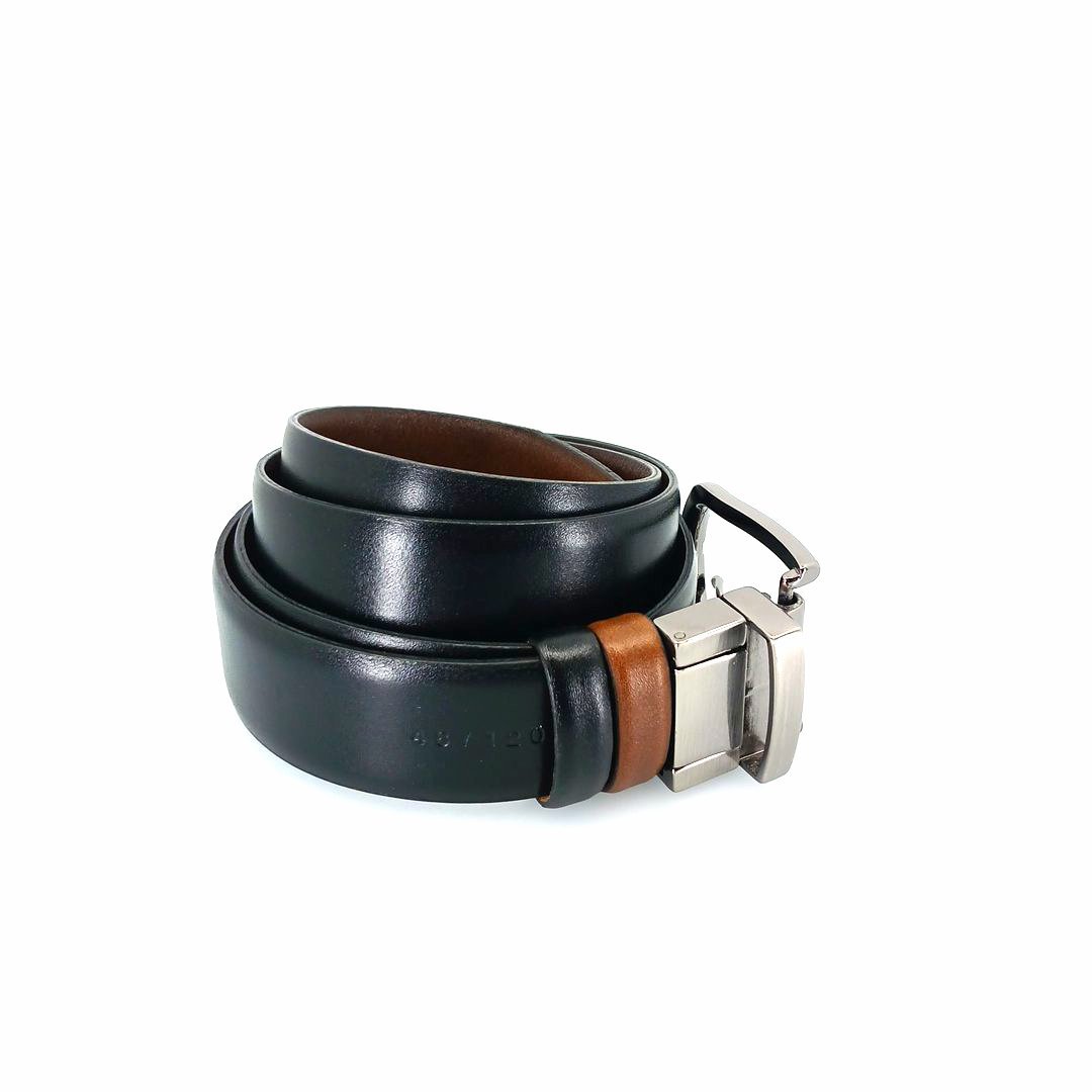 Boxer 79104 ( διπλής όψης: μαύρο - ταμπά) ανδρικές ζώνες