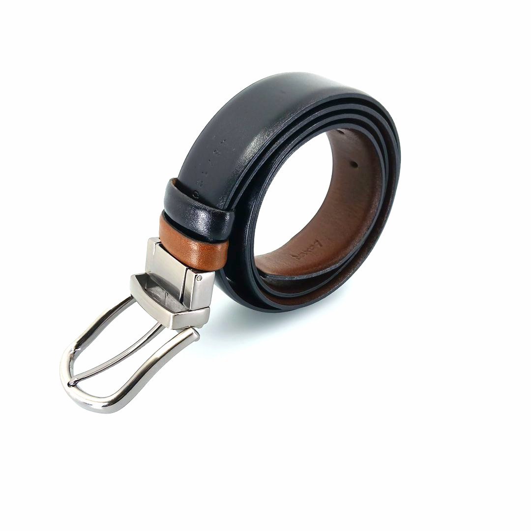 Boxer 79104 ( διπλής όψης: μαύρο - ταμπά) ανδρικές ζώνες