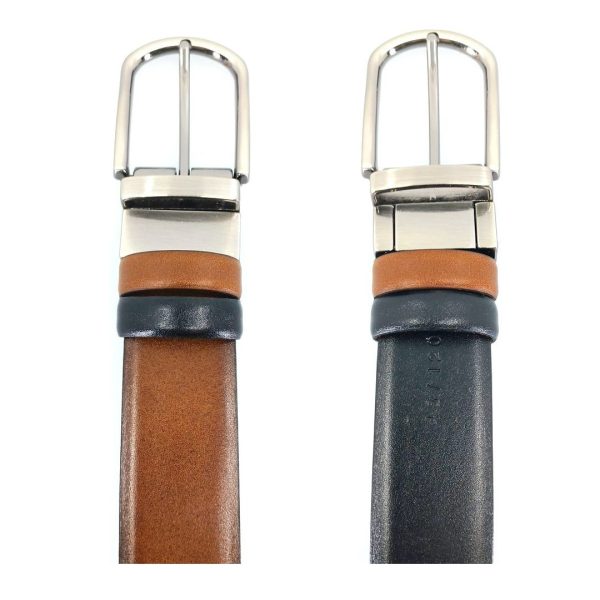 Boxer 79104 ( διπλής όψης: μαύρο - ταμπά) ανδρικές ζώνες
