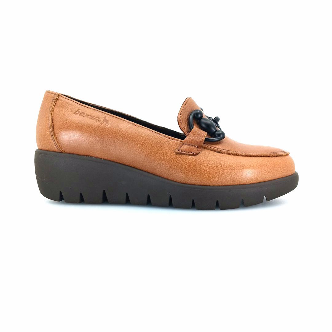 Boxer 51114 (ταμπά) chunky horsebit loafers