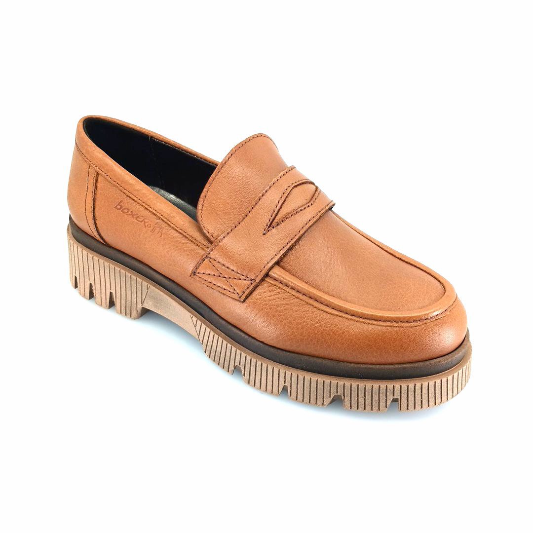 Boxer 51114 (ταμπά) chunky penny loafers