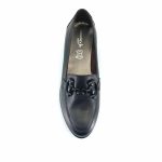Boxer 51114 (μαύρο) chunky horsebit loafers