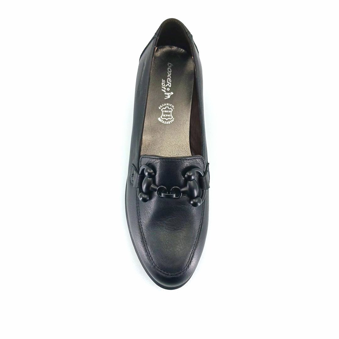 Boxer 51114 (μαύρο) chunky horsebit loafers
