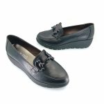 Boxer 51114 (μαύρο) chunky horsebit loafers