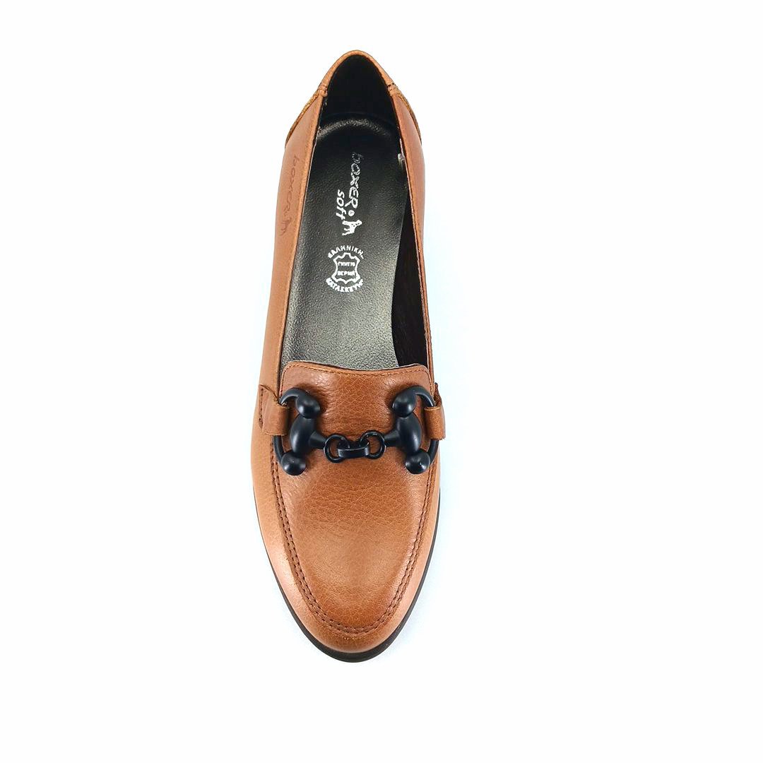 Boxer 51114 (ταμπά) chunky horsebit loafers