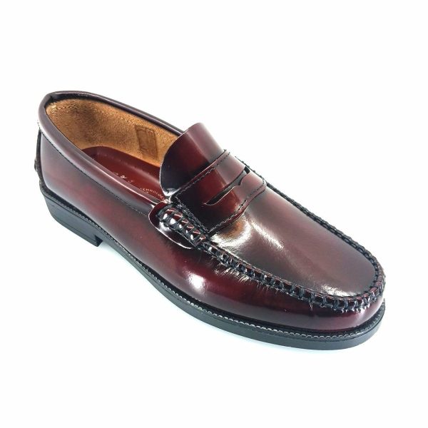 Boxer 19321 (μπορντώ) ανδρικά penny loafers