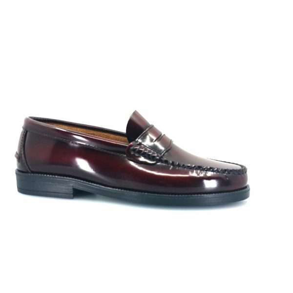 Boxer 19321 (μπορντώ) ανδρικά penny loafers