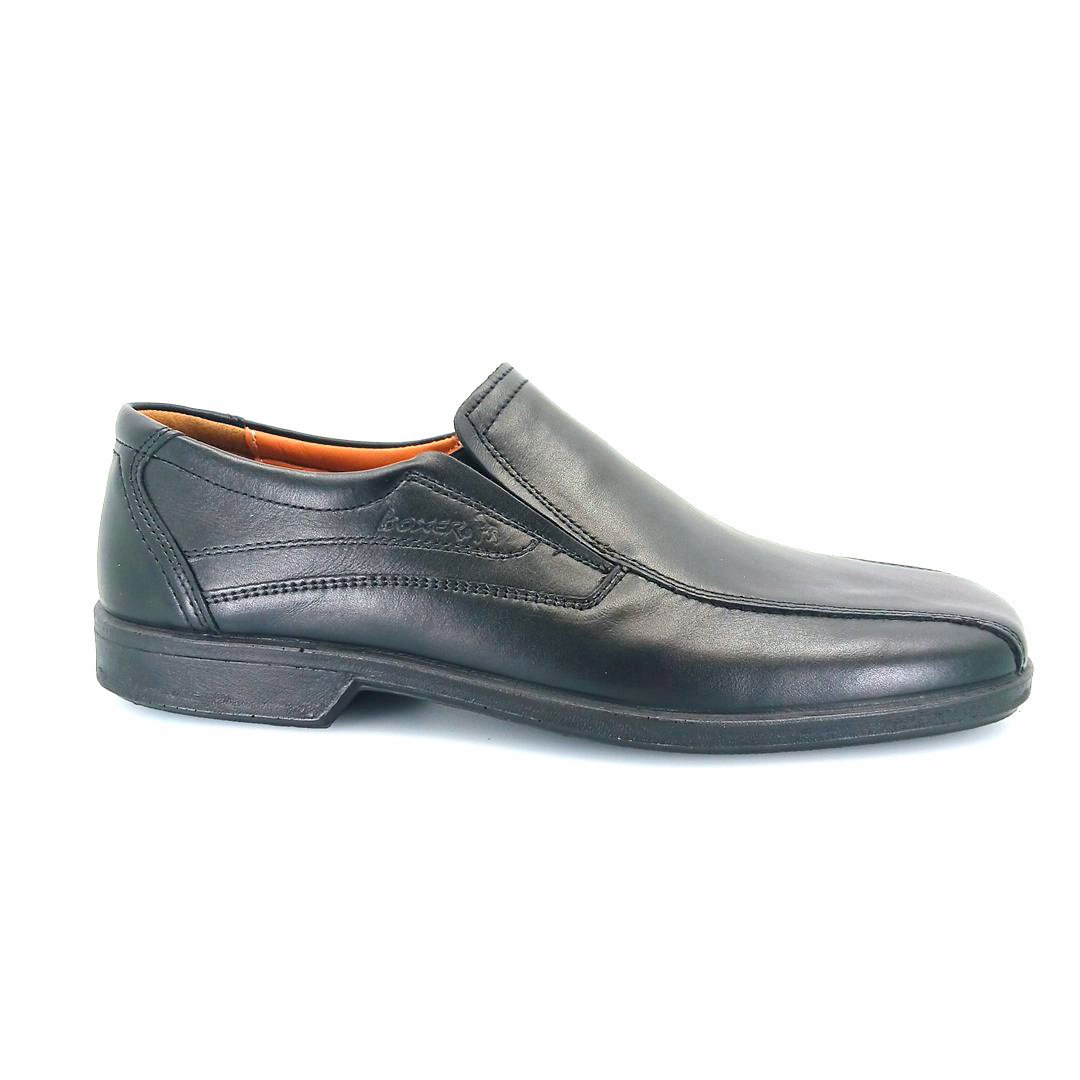 Boxer 10122 (μαύρο δέρμα) ανδρικά loafers