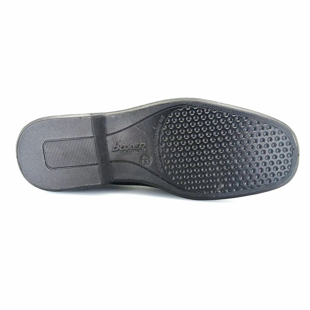 Boxer 10122 (μαύρο δέρμα) ανδρικά loafers