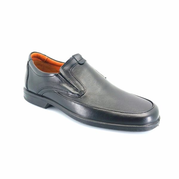 Boxer 10124 (μαύρο δέρμα) ανδρικά loafers