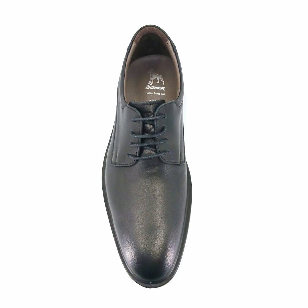 Boxer 19311 (μαύρο δέρμα) ανδρικά δετά