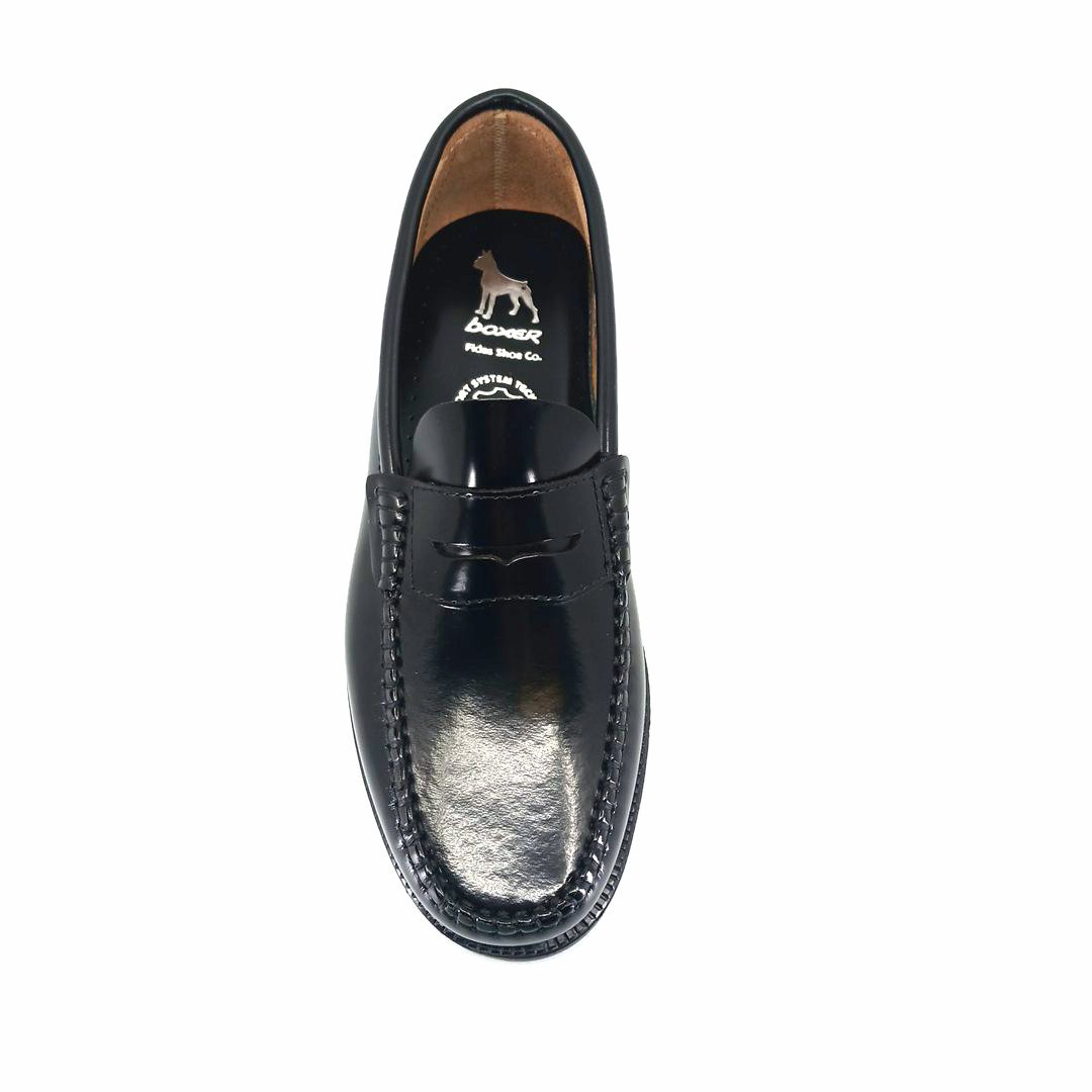 Boxer 19321 (μαύρο) ανδρικά penny loafers