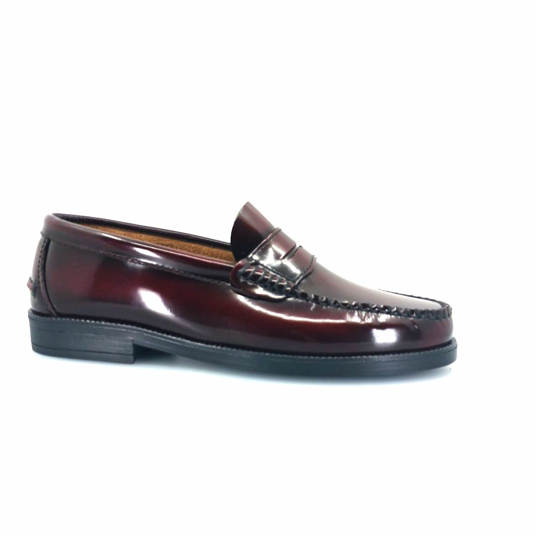 Boxer 19321 (μπορντώ) ανδρικά penny loafers