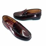 Boxer 19321 (μπορντώ) ανδρικά penny loafers