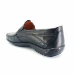 Boxer 15367 (μαύρο δέρμα) ανδρικά slip-on 