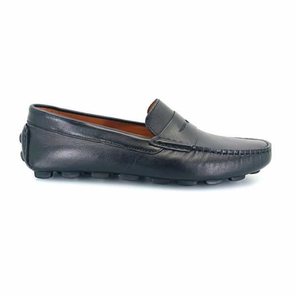 Boxer 19278 (μαύρο δέρμα) driving moccasins