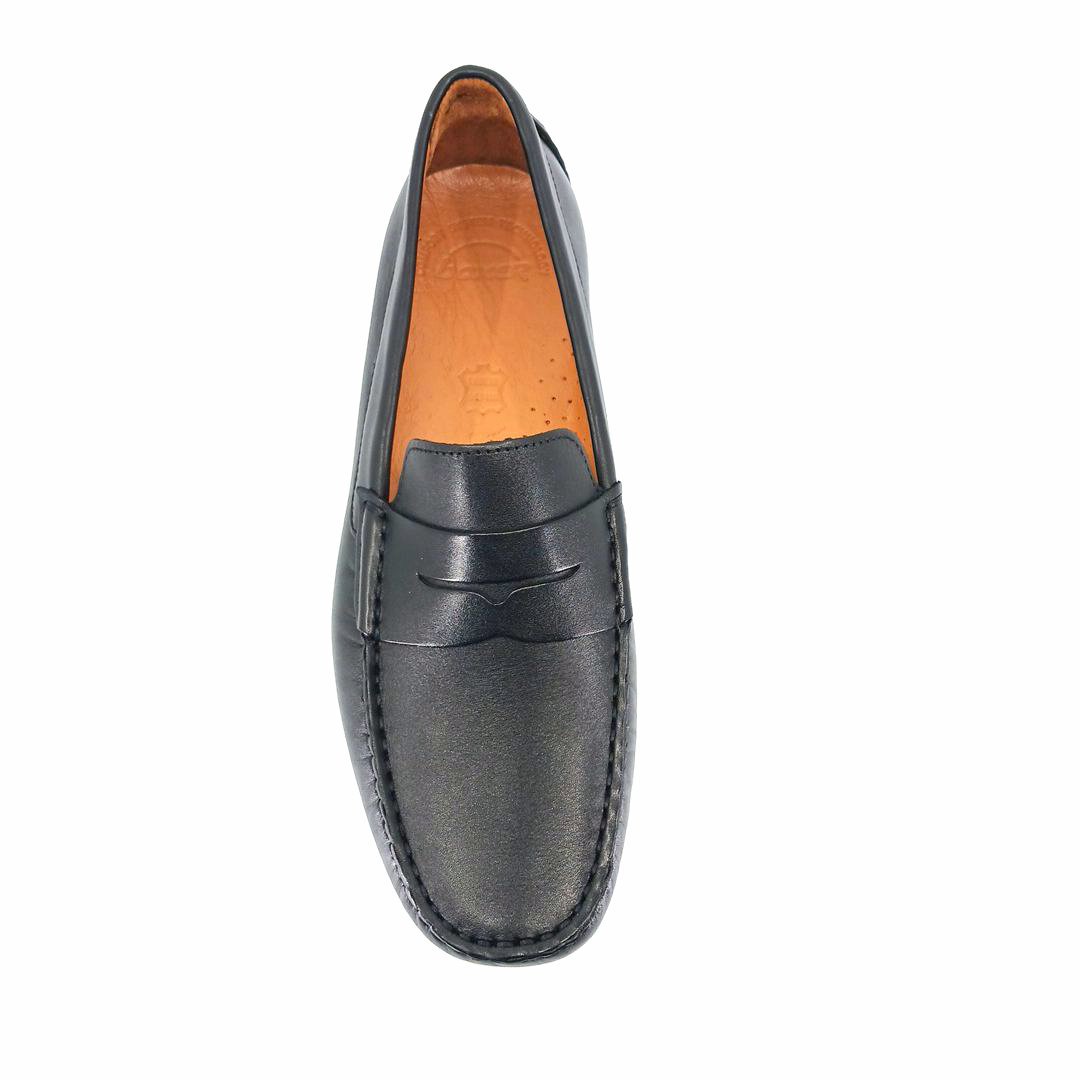 Boxer 19278 (μαύρο δέρμα) driving moccasins