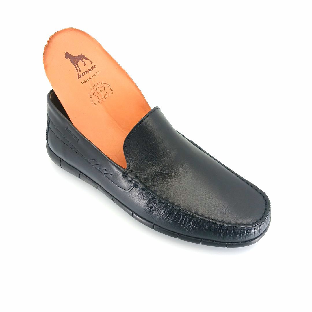 Boxer 21355 (μαύρο) ανδρικά μοκασίνια