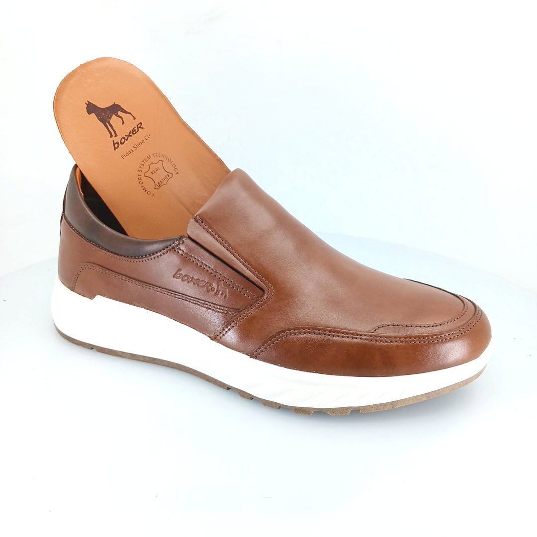Boxer 43008 (ταμπα δέρμα) ανδρικά slip-on