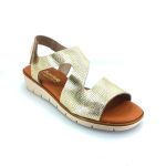 Boxer 97042 (πλατίνα δέρμα) γυναικεία σανδάλια