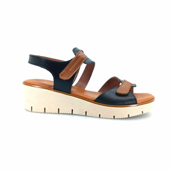 Boxer 97045 (μαύρο δέρμα) γυναικεία σανδάλια