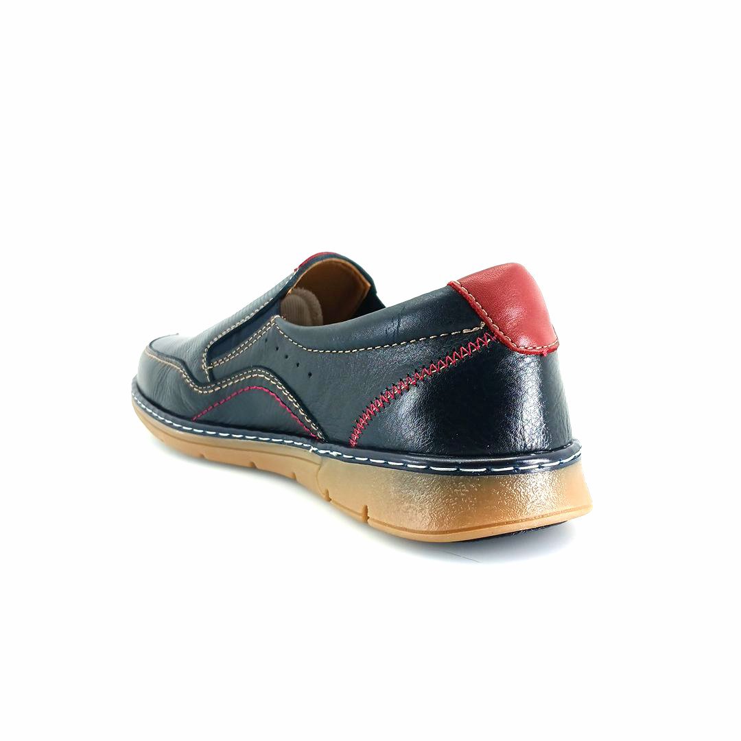 Luisetti 23333 (μπλε δέρμα) ανδρικά slip-on