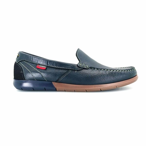 Luisetti 29300 (μπλε δέρμα) ανδρικά μοκασίνια