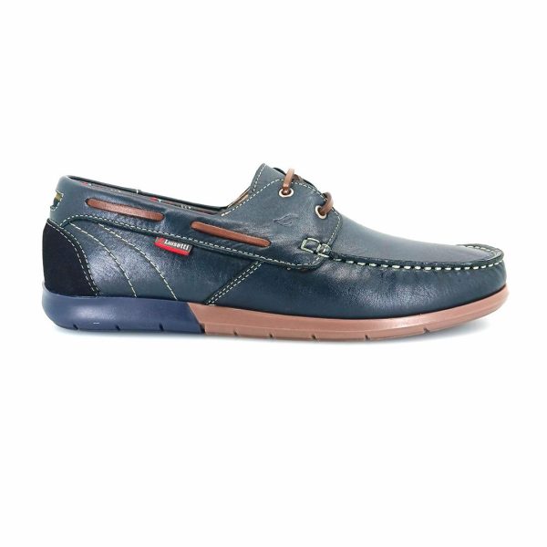 Luisetti 29300 (μπλε δέρμα) ανδρικά μοκασίνια