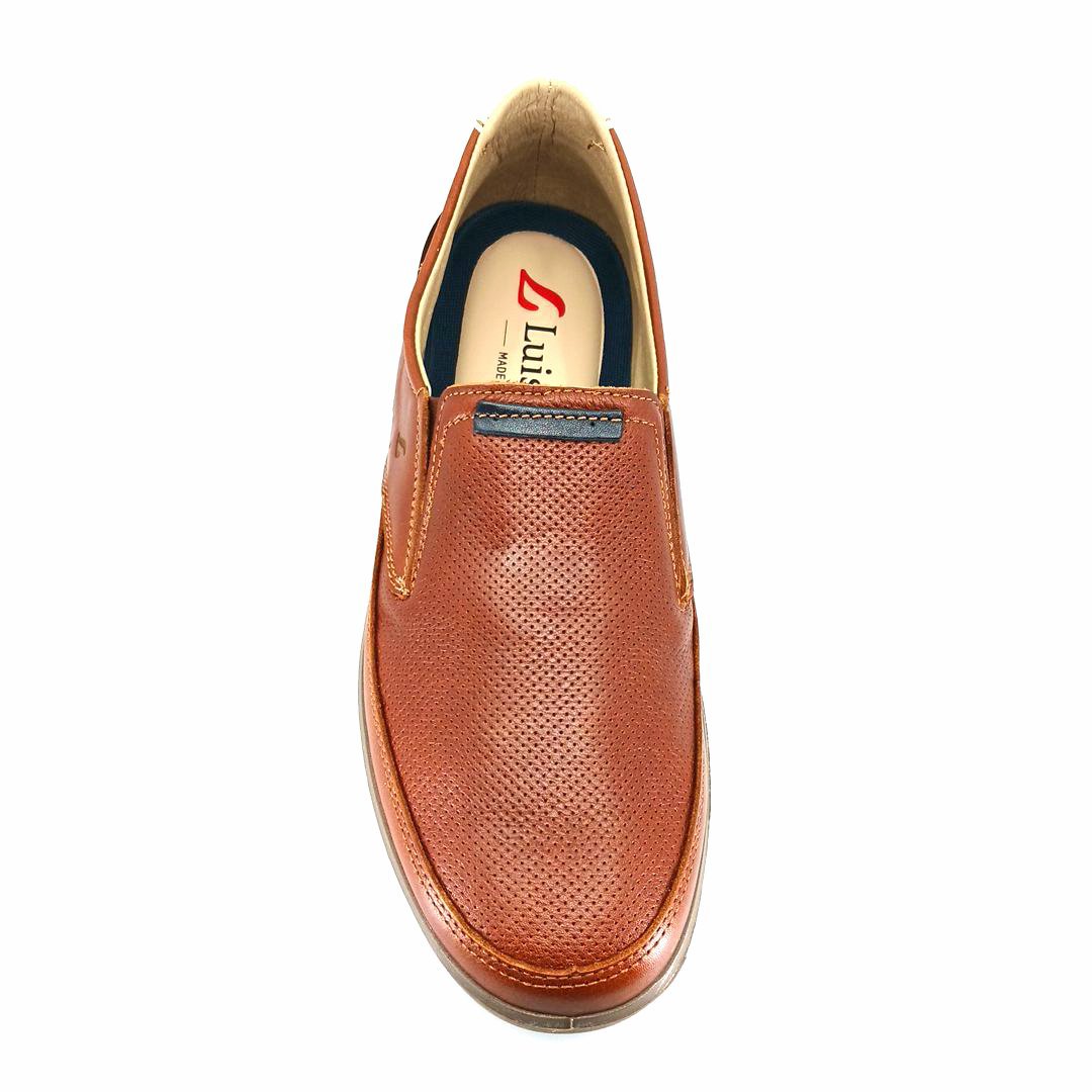 Luisetti 32310 (κονιάκ δέρμα) ανδρικά slip-on