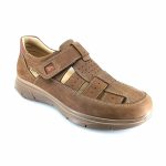 Luisetti 36111 (καφέ δέρμα) ανδρικά παπουτσοπέδιλα