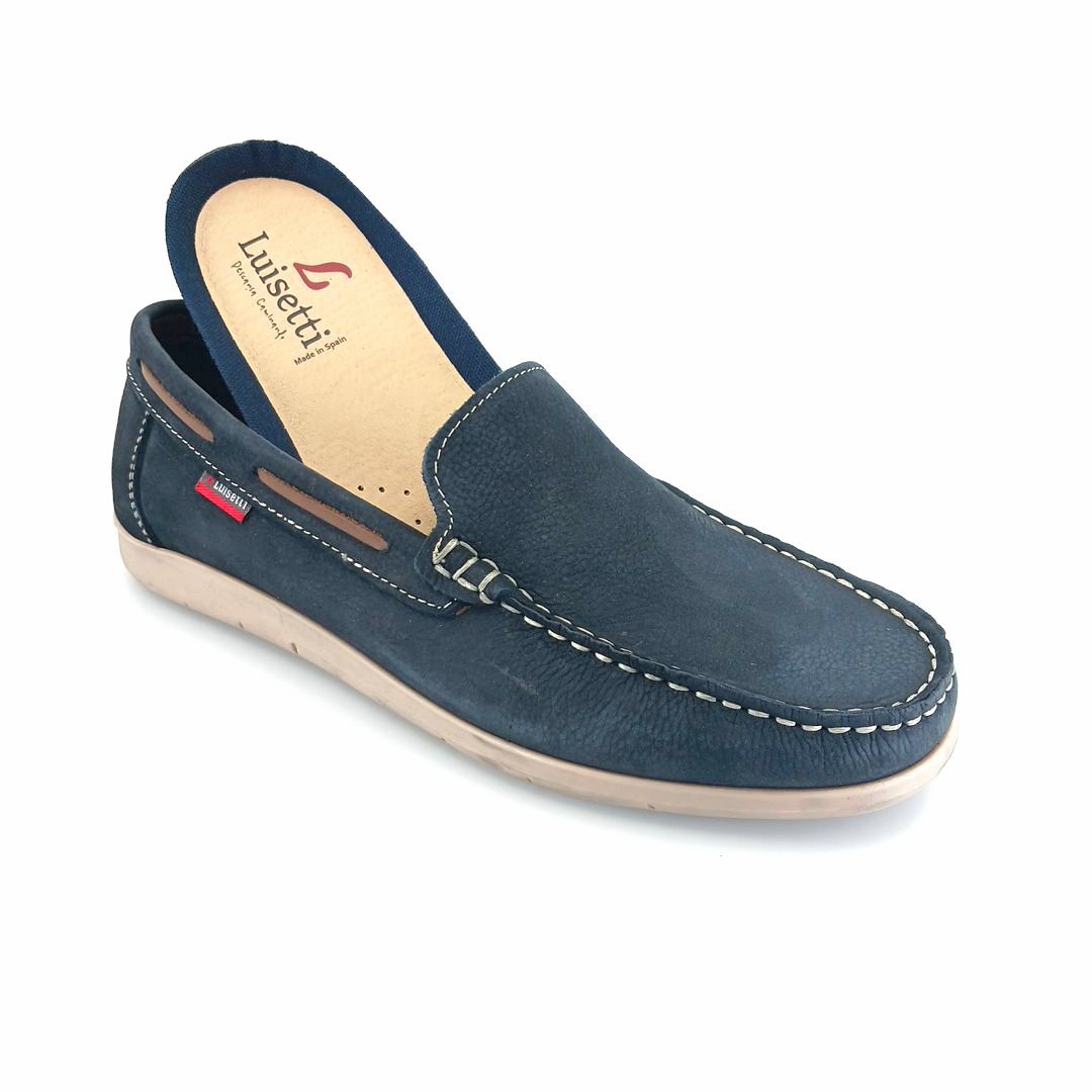 Luisetti 37200 (μαύρο δέρμα) ανδρικά μοκασίνια