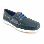 Freemood E067-103 (μπλε nubuk) ανδρικά boat shoes