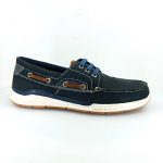 Freemood E067-103 (μπλε nubuk) ανδρικά boat shoes