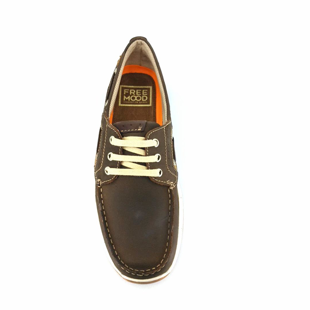 Freemood E067-103 (taupe nubuk) ανδρικά boat shoes